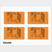 Synthesizer Zombie Explode Rechthoekige Sticker (Vel)