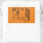 Synthesizer Zombie Explode Rechthoekige Sticker (Tas)