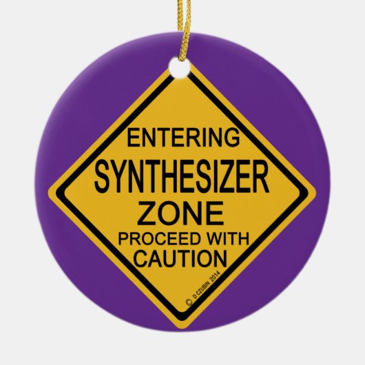 Synthesizer Zone invoeren Keramisch Ornament (Voorkant)