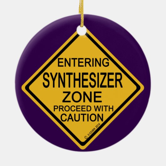 Synthesizer Zone invoeren Keramisch Ornament (Achterkant)