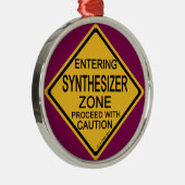 Synthesizer Zone invoeren Metalen Ornament (Rechts)