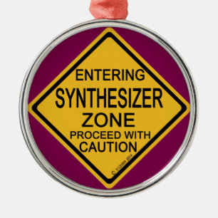 Synthesizer Zone invoeren Metalen Ornament