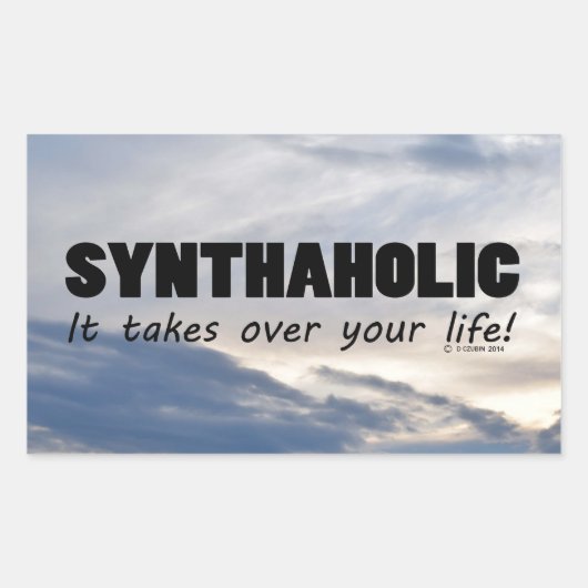 Synthetisch leven Rechthoekige Sticker (Voorkant)