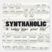 Synthetisch leven Square Sticker (Voorkant)