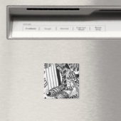 Synthetisch meisje magneet (Insitu (Vaatwasser))