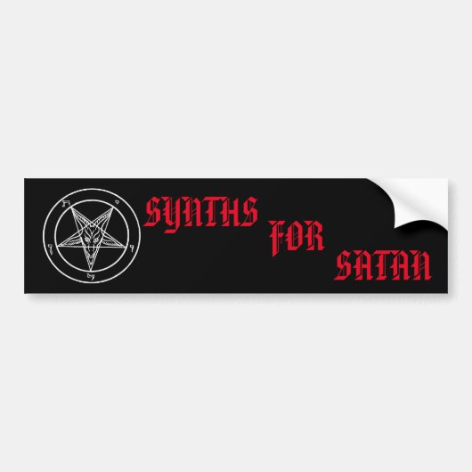 Synthetisch voor satan Sticker (Voorkant)