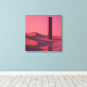 Synthetische Duinen Canvas Afdruk (Insitu (Houten vloer))