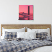 Synthetische Duinen Canvas Afdruk (Insitu (Slaapkamer))