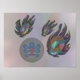 Synthetische schijven en levensvorm poster