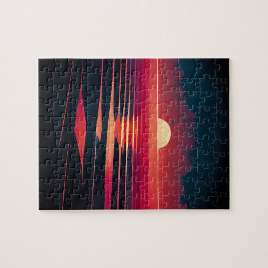 Synthgolf-rood Zee en  zonnebank Legpuzzel (Horizontaal)