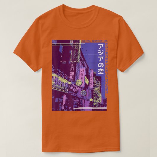 Synthgolf Vaporwave van de jaren '80 T-shirt (Design voorkant)