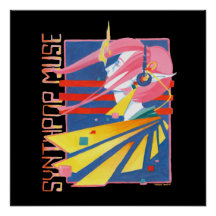 Synthpop Muse 80s Nostalgie Poster