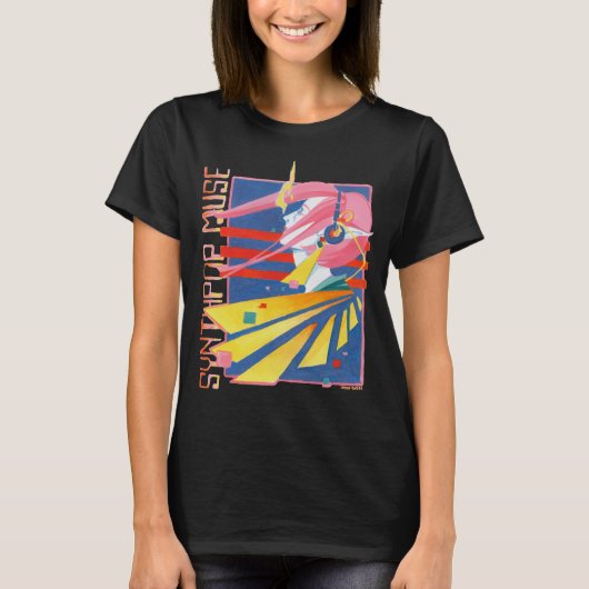 Synthpop Muse 80s Nostalgie T-shirt (Voorkant)