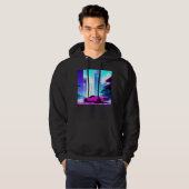 Synthwave auto outrun retrowave futuresynth scienc hoodie (Voorkant volledig)