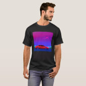 Synthwave auto uitgang retrowave futuresynth Sci F T-shirt (Voorkant volledig)
