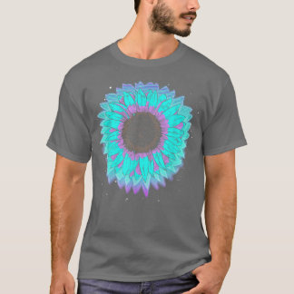 Synthwave bloem 90s Vaporwave Sunflower T-shirt