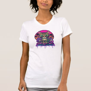 Synthwave DJ Kat T-shirt