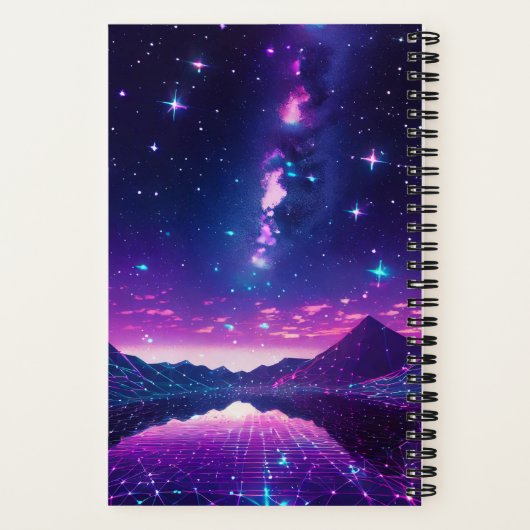 Synthwave Dream Journal Notitieboek (Achterkant)