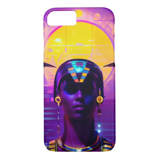 Synthwave Farao Case-Mate iPhone Case (Achterkant)