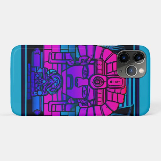 Synthwave Farao Case-Mate iPhone Case (Achterkant (horizontaal))