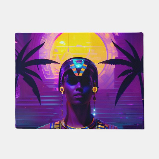 Synthwave Farao Deurmat (Voorkant)