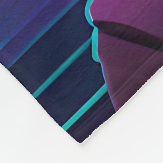 Synthwave Farao Fleece Deken (Hoek)