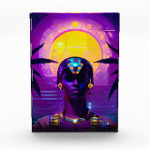 Synthwave Farao Fotoblokken (Voorkant)