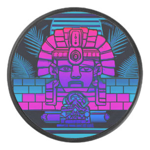 Synthwave Farao Hockey Puck