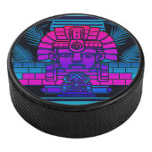 Synthwave Farao Hockey Puck (3/4)