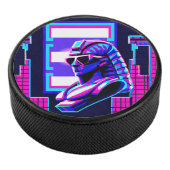 Synthwave Farao Hockey Puck (3/4)