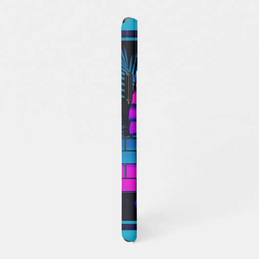 Synthwave Farao iPhone Hoesje (Rechterkant)