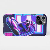 Synthwave Farao iPhone Hoesje (Achterkant horizontaal)