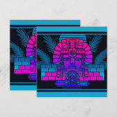 Synthwave Farao Kaart (Voorkant / Achterkant)