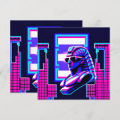Synthwave Farao Kaart (Voorkant / Achterkant)