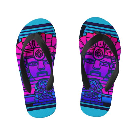 Synthwave Farao Kinder Teenslippers (Voetbed)