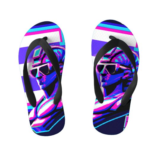 Synthwave Farao Kinder Teenslippers (Voetbed)