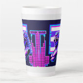Synthwave Farao Latte Mok (Voorkant)