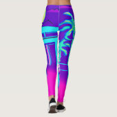 Synthwave Farao Leggings (Achterkant)