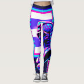 Synthwave Farao Leggings (Voorkant)