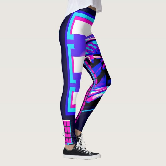 Synthwave Farao Leggings (Rechts)