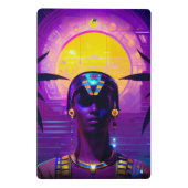 Synthwave Farao Mini Klembord (Achterkant)