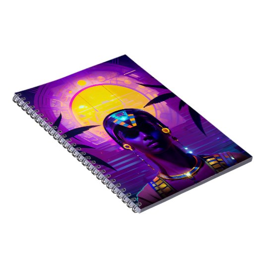 Synthwave Farao Notitieboek (Rechterzijde)