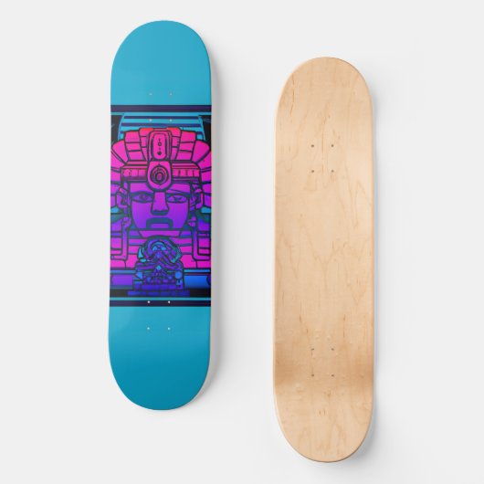 Synthwave Farao Persoonlijk Skateboard (Voorkant)