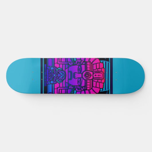 Synthwave Farao Persoonlijk Skateboard (Horizontaal)