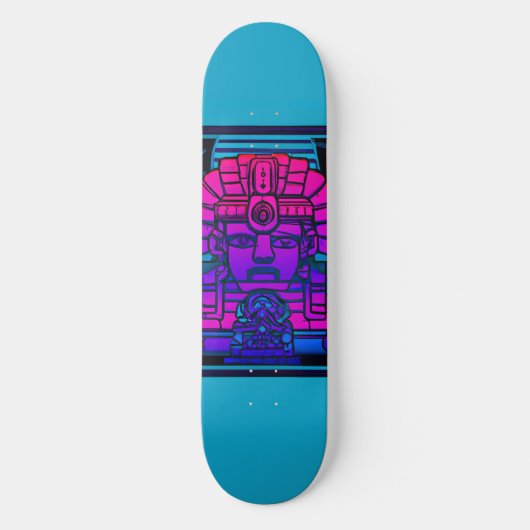 Synthwave Farao Persoonlijk Skateboard (Voorkant)