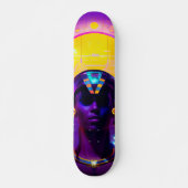 Synthwave Farao Persoonlijk Skateboard (Voorkant)