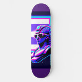 Synthwave Farao Persoonlijk Skateboard (Voorkant)
