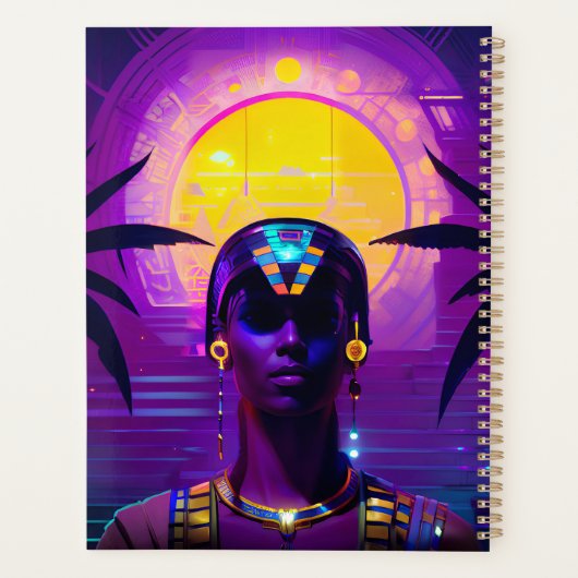 Synthwave Farao Planner (Achterkant)