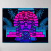 Synthwave Farao Poster (Voorkant)