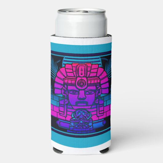 Synthwave Farao Seltzer Blikjeskoeler (Seltzer Achterkant)